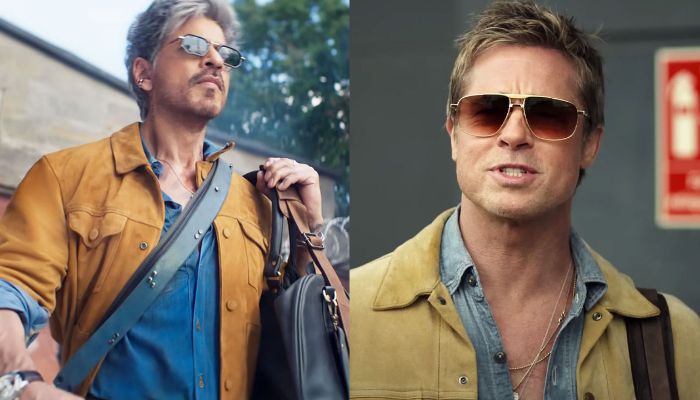 একই পোশাকে শাহরুখ-ব্র্যাড পিট, কে কাকে নকল করছেন— উঠেছে প্রশ্ন