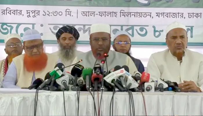 হাসিনার রায়ের দিন মাঠে থাকার ঘোষণা জামায়াতসহ ৮ দলের