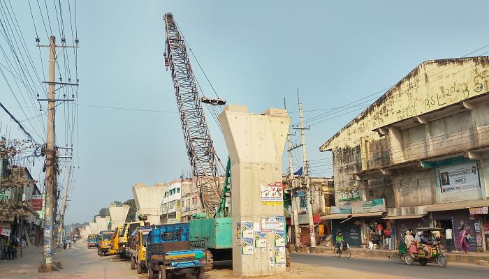 বিল পরিশোধের পরেও ফ্লাইওভার প্রকল্পে মন্থরতা  