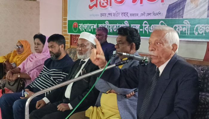 বিএনপির চেয়ারম্যান তারেক রহমানের ফেনীতে আগমন উপলক্ষে প্রস্তুতি সভা