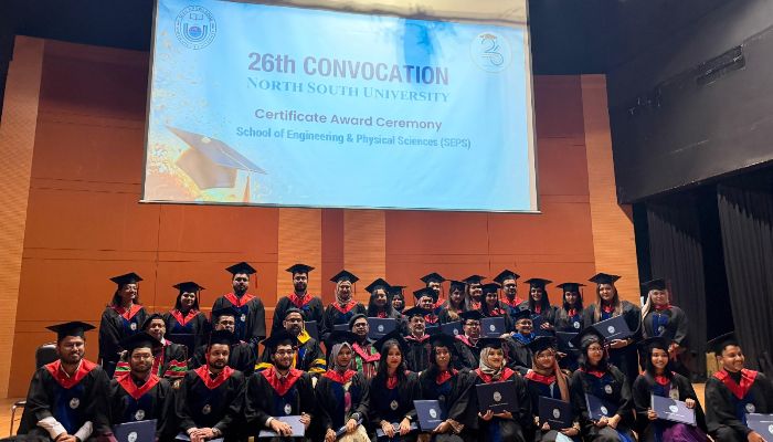 এনএসইউ’র ২৬তম সমাবর্তনে স্থাপত্য বিভাগের গ্র্যাজুয়েটদের উদযাপন