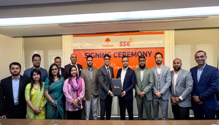 কর্মীদের ইন্স্যুরেন্স সুবিধা প্রদানে গার্ডিয়ান ও সুপার স্টার গ্রুপের মধ্যে চুক্তি স্বাক্ষর