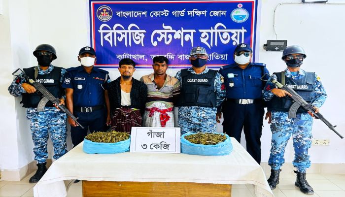 হাতিয়ায় গাঁজাসহ ২ মাদক কারবারি আটক