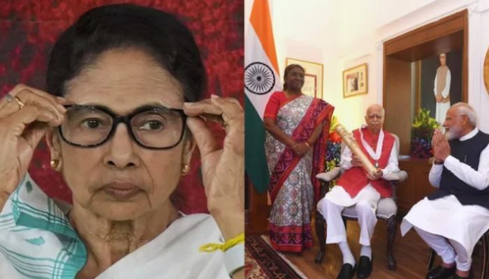 ‘রাষ্ট্রপতি দাঁড়িয়ে, আপনি বসে’, মোদির সমালোচনা করে মমতা