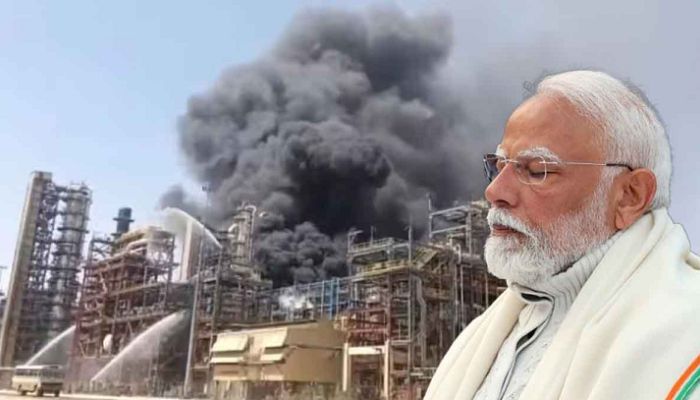 মোদির উদ্বোধনের একদিন আগে ভারতের তেল শোধনাগারে আগুন