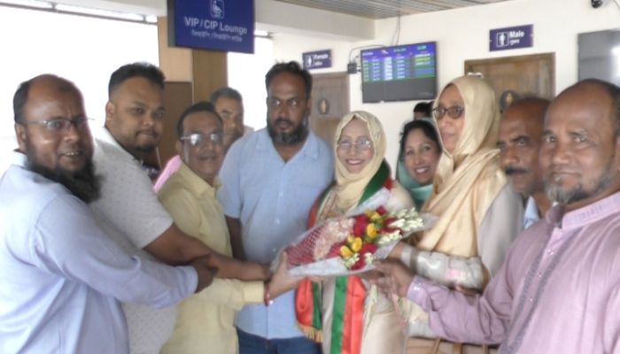 সৈয়দপুরে সংরক্ষিত নারী এমপি বিলকিস ইসলামকে সংবর্ধনা