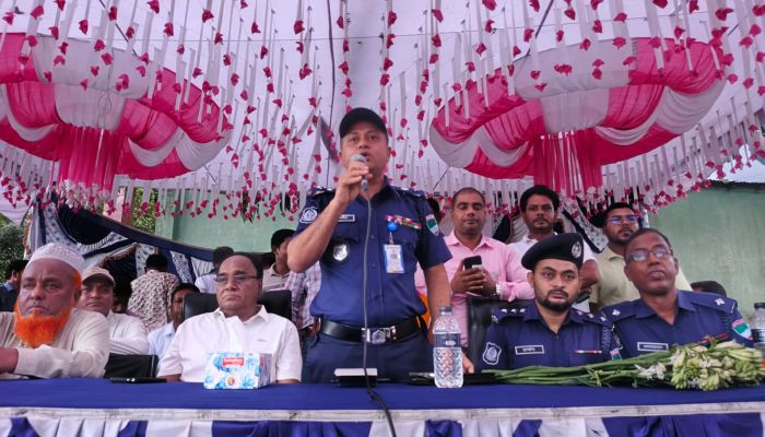 জীবননগরে মাদকবিরোধী সমাবেশ ও আত্মসমর্পণ অনুষ্ঠানে পুলিশ সুপার রুহুল কবীর খান