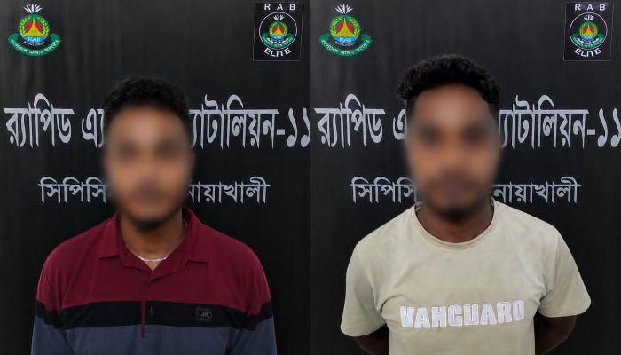 ​বেগমগঞ্জের চাঞ্চল্যকর রকিব হত্যা মামলার ২ আসামি ঢাকায় গ্রেপ্তার।