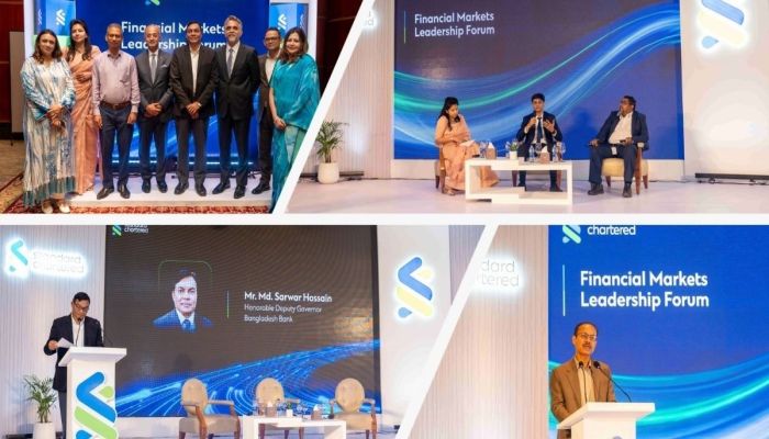 প্রথমবারের মত ফাইন্যান্সিয়াল মার্কেটস লিডারশিপ ফোরাম আয়োজন করল স্ট্যান্ডার্ড চার্টার্ড বাংলাদেশ