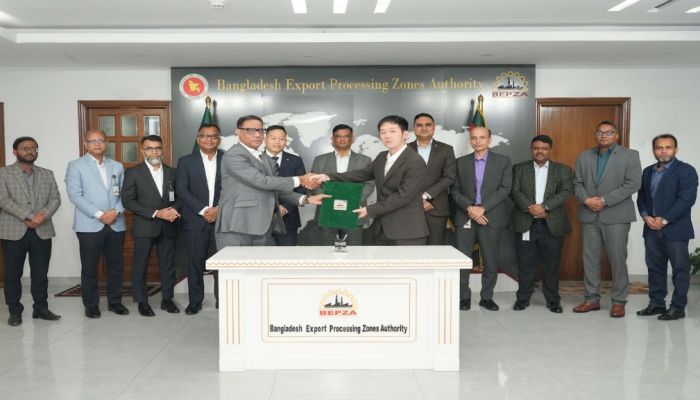 মোংলা ইপিজেডে ১৭ মিলিয়ন মার্কিন ডলার বিনিয়োগ করবে চীনা প্রতিষ্ঠান লংটেং গার্মেন্ট