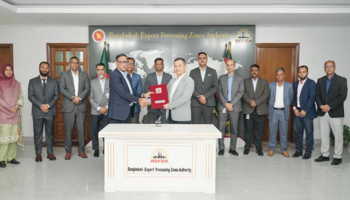 বেপজা অর্থনৈতিক অঞ্চলে ৭ মিলিয়ন ডলার বিনিয়োগ করছে চীনা কেপিএসটি