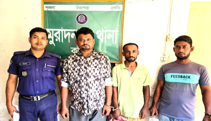 মুরাদনগরে পুলিশের মাদকবিরোধী অভিযান : গাঁজা ও ইয়াবাসহ গ্রেপ্তার ৩